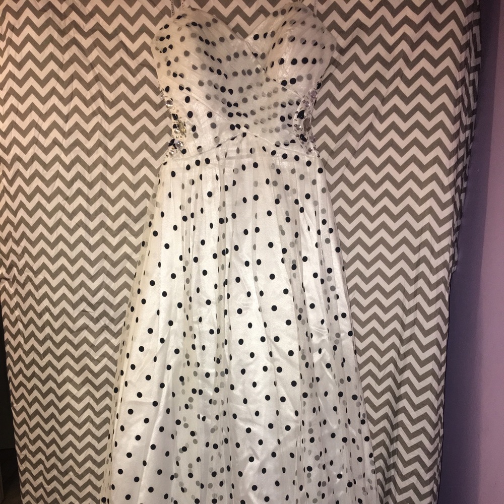 Polka Dot Prom Dress